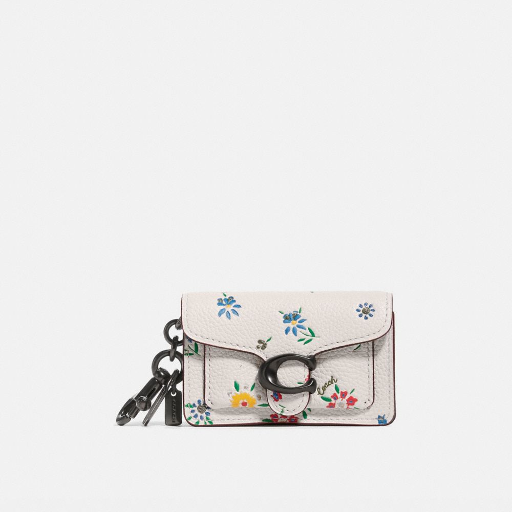 COACH® | Mini Tabby Bag Charm With Wildflower Print