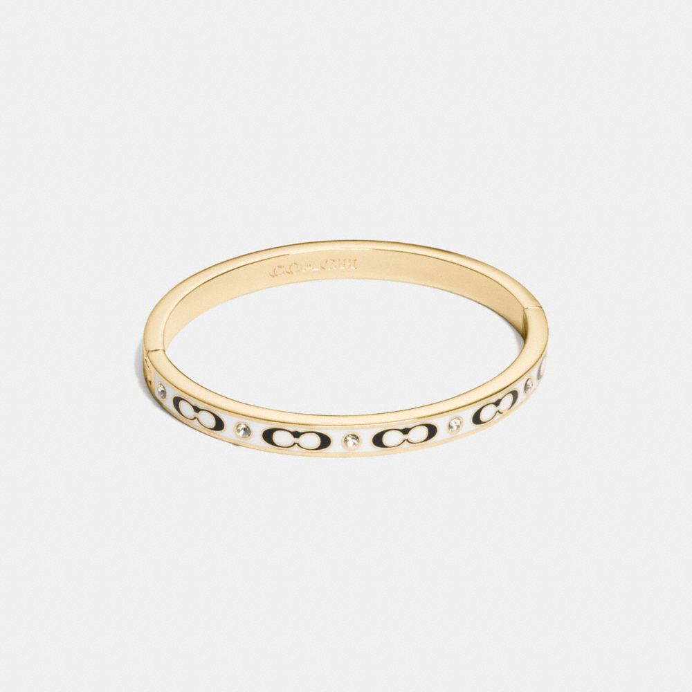 Signature Stone Hinged Bangle
