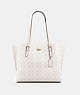 COACH®,MOLLIE TOTE IN SIGNATURE CANVAS,pvc,X-Large,Everyday,Gold/Chalk/Glacierwhite,Front View