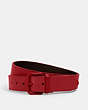 COACH®,ROLLER BUCKLE CUT-TO-SIZE REVERSIBLE BELT, 38MM,Leather,QB/Crimson/Black,Front View