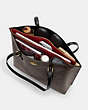 COACH®,MOLLIE TOTE,Leather,X-Large,Everyday,Gold/Taupe Oxblood,Inside View, Top View