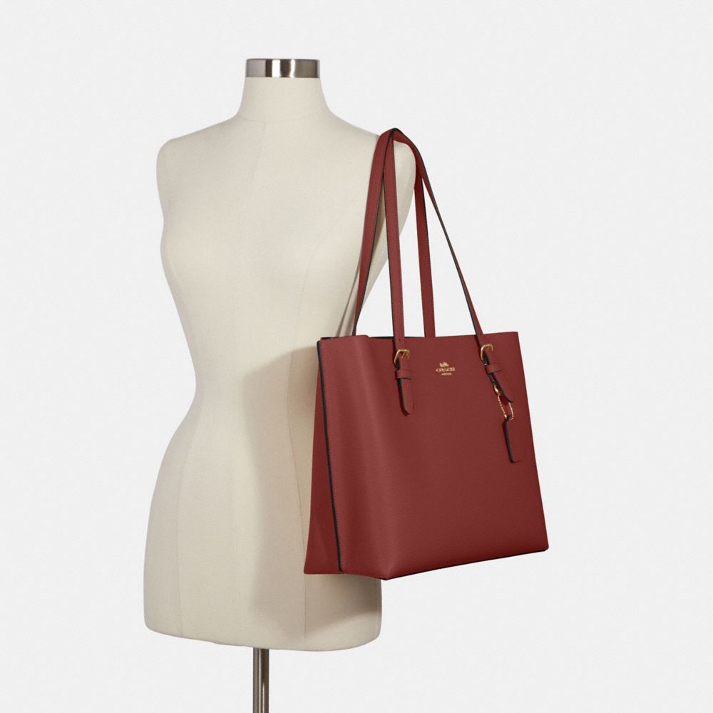 Coach Bags | Coach Wine Leather Town Tote | Color: Purple/Red | Size: Os | Danipaxto's Closet