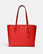 COACH®,MOLLIE TOTE BAG,Leather,X-Large,Everyday,Im/Miami Red,Front View