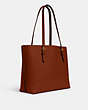 COACH®,MOLLIE TOTE,Leather,X-Large,Everyday,Gold/Redwood/ Electric Pink,Angle View