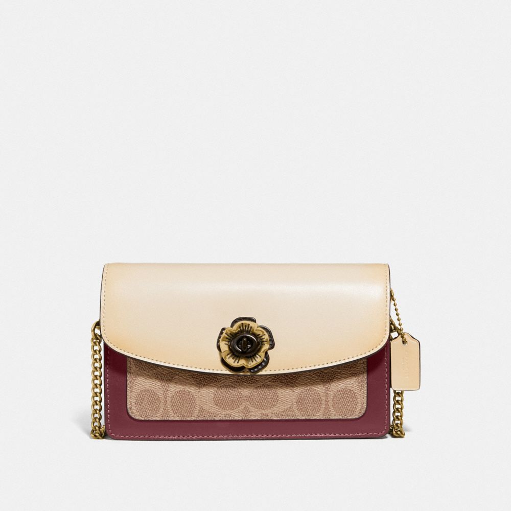 COACH Sac Bandouli re Parker En Toile Signature Colorblock