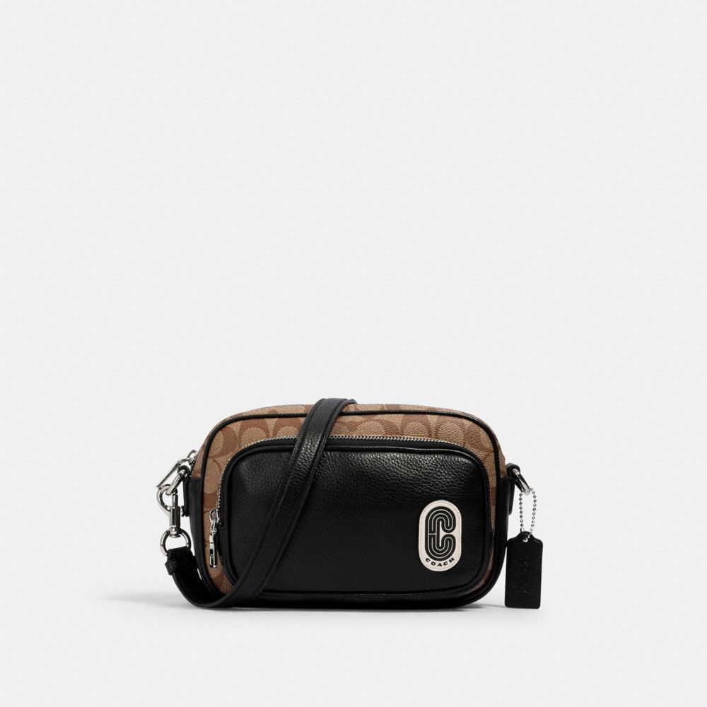 Court crossbody in signature 2025 canvas with coach patch