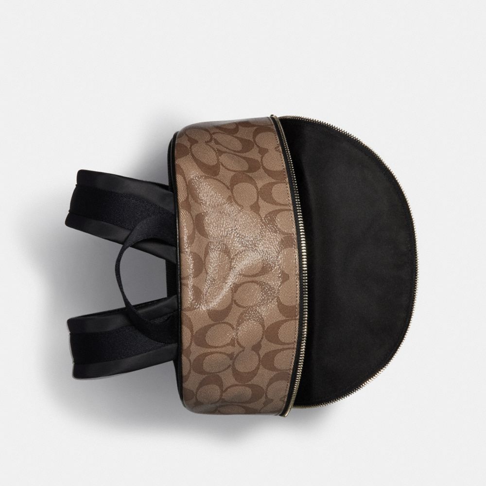 Court Backpack In Signature Canvas With Coach Patch