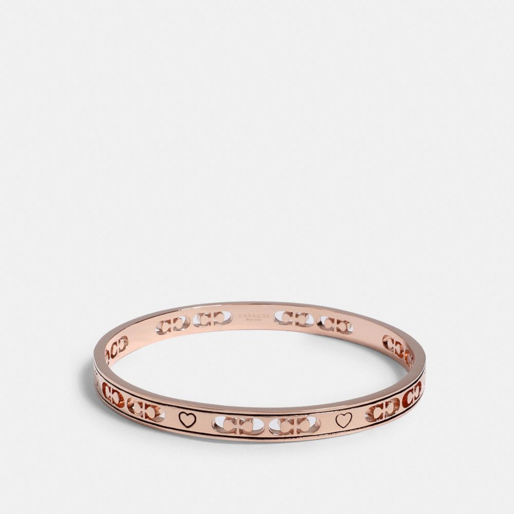 Bracelet jonc signature cœur