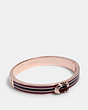 COACH®,SIGNATURE BANGLE,metalenamel,RE/Rose/Midnight Navy,Front View