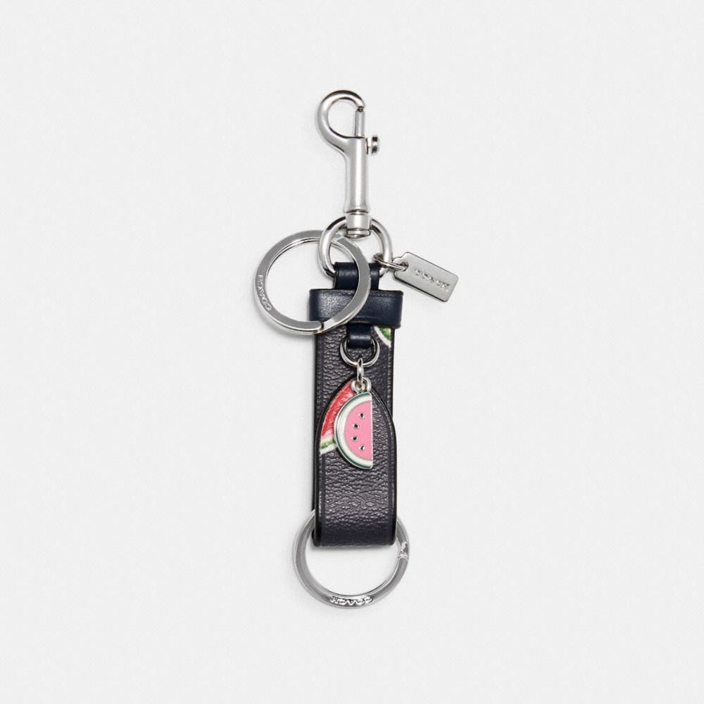 COACH® Outlet Trigger Snap Bag Charm With Watermelon Print