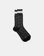 COACH®,SIGNATURE SOCKS,n/a,Black,Front View