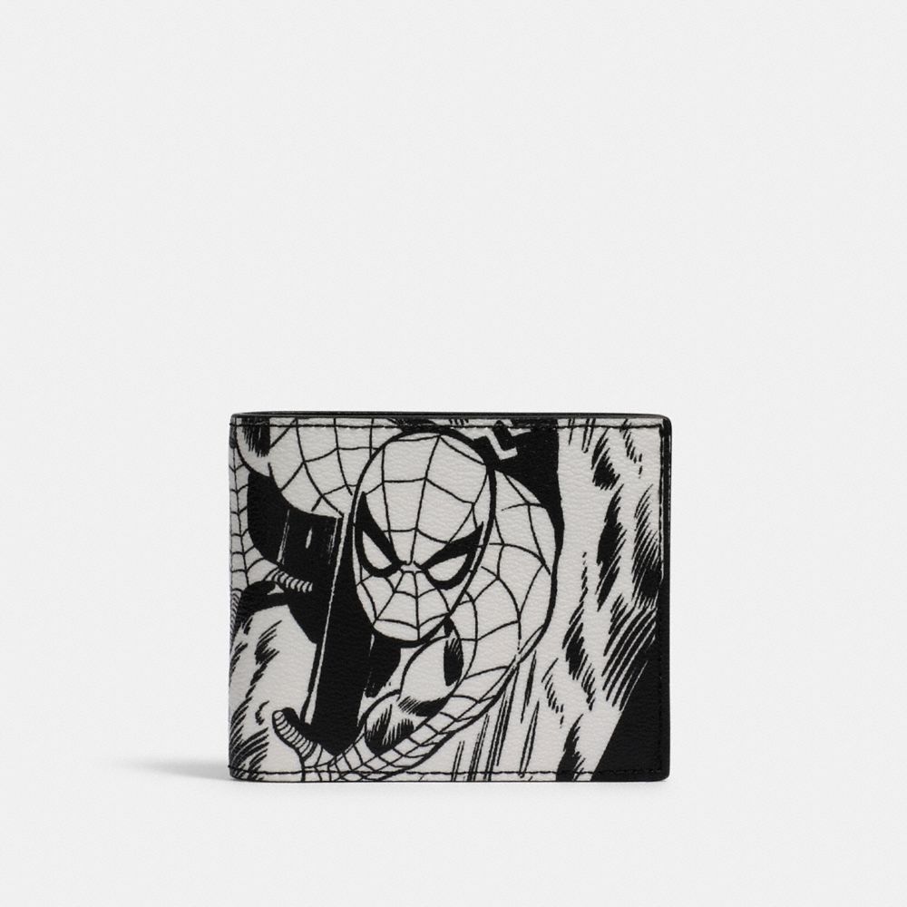 COACH®,Coach │ Marvel 3 In 1 Wallet With Comic Book Print,,Front View