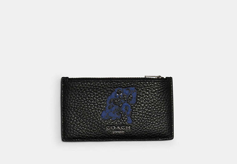 Coach │ Marvel Zip Card Case With Signature Canvas Detail And Black Panther