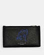 Coach │ Marvel Zip Card Case With Signature Canvas Detail And Black Panther