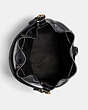COACH®,JES DRAWSTRING BUCKET BAG WITH HORSE AND CARRIAGE,Leather,Gold/Black,Inside View,Top View