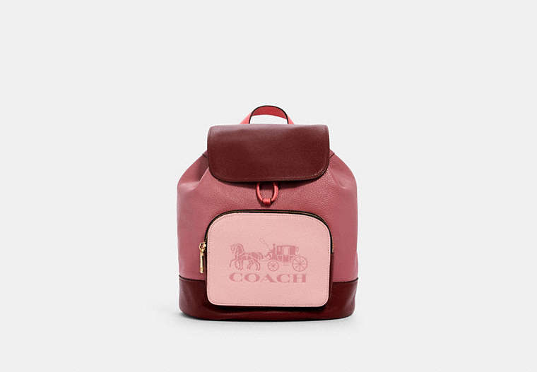 Jes Backpack In Colorblock With Horse And Carriage