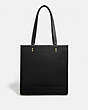 COACH®,DEMPSEY TOTE,Leather,Gold/Black,Front View
