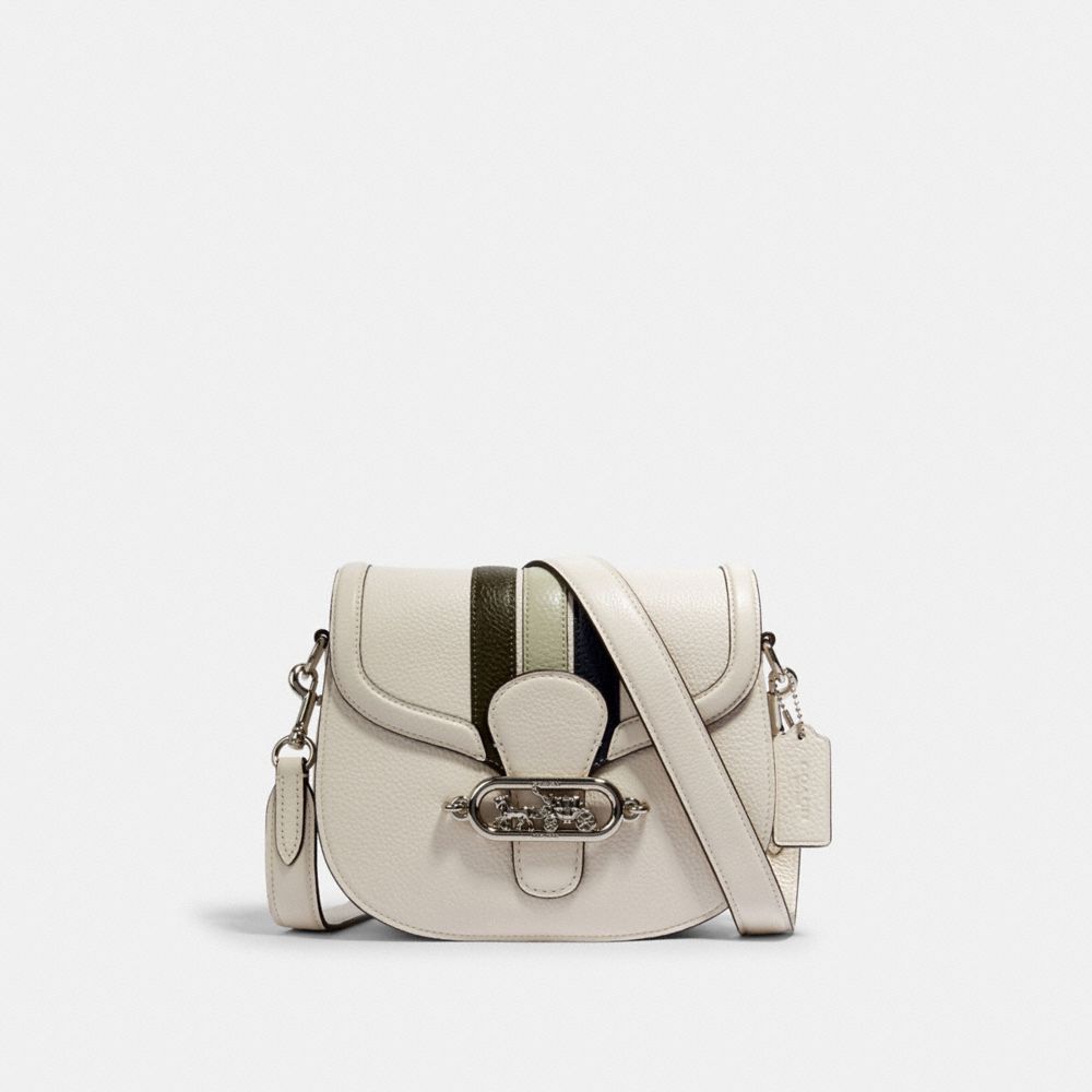 COACH® Outlet | Jade Saddle Bag With Varsity Stripe