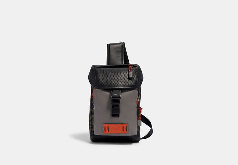 Mini sac Ranger à contraste de couleur avec détail en imprimé écriture camouflage animalier