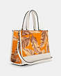 COACH®,DEMPSEY CARRYALL WITH BANANA LEAVES PRINT,pvc,Small,Gold/Redwood Sunbeam Multi,Angle View