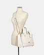 COACH®,DEMPSEY CARRYALL,Pebbled Leather,Gold/Chalk,Alternate View