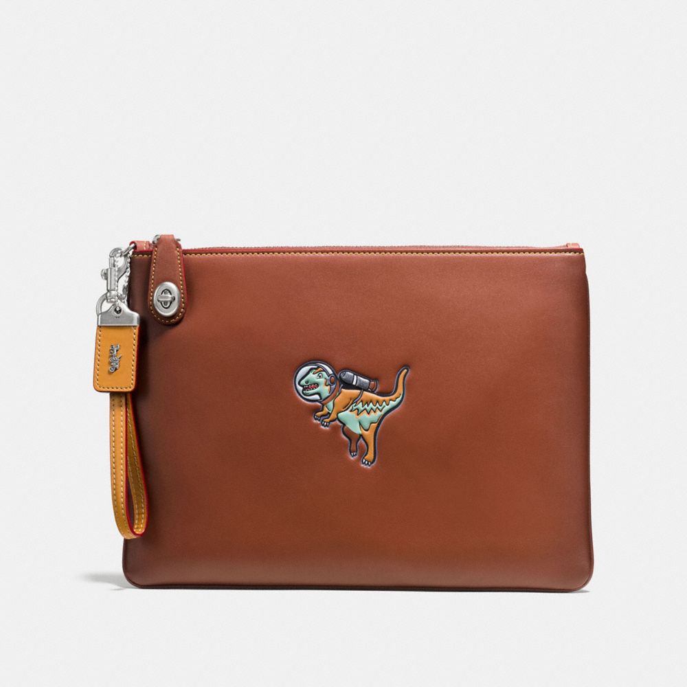 Turnlock Wristlet 30 With Embossed Space Rexy