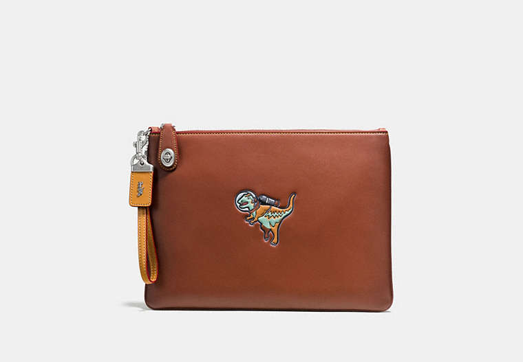 Turnlock Wristlet 30 With Embossed Space Rexy