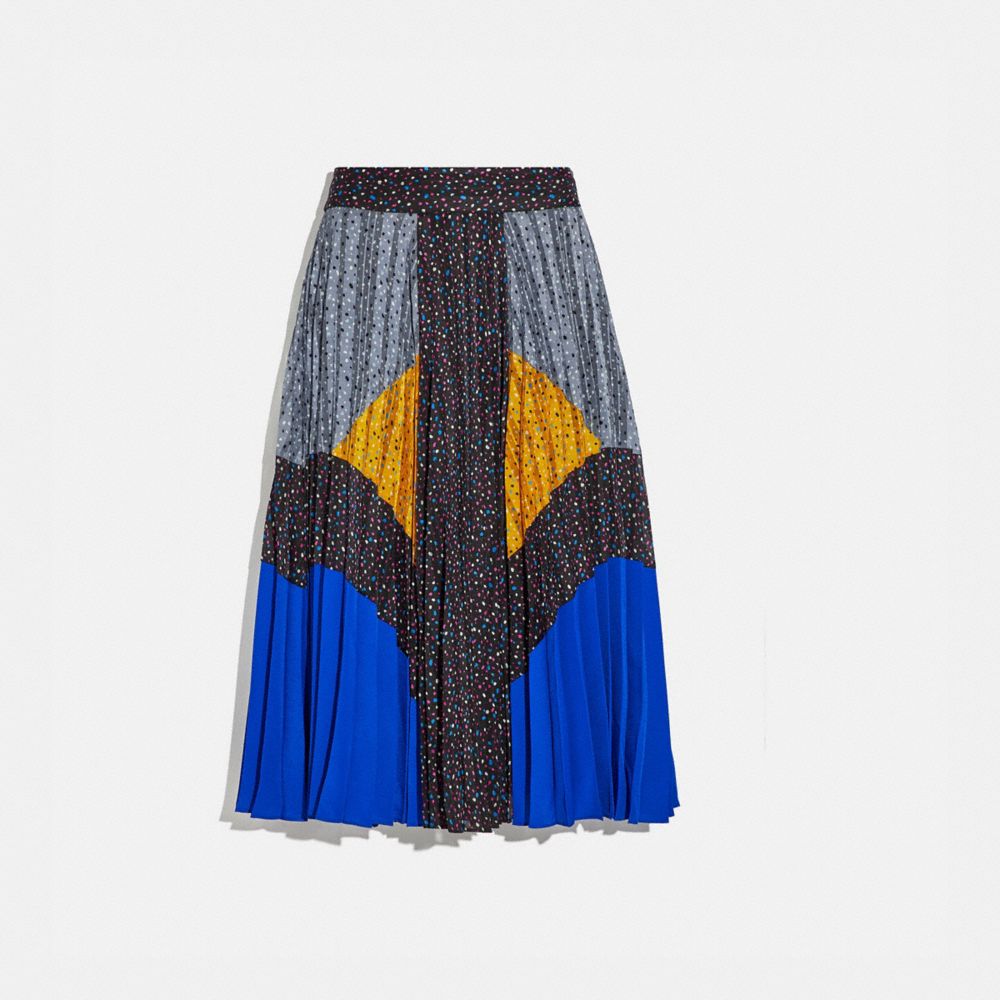 Mix Pleated Skirt