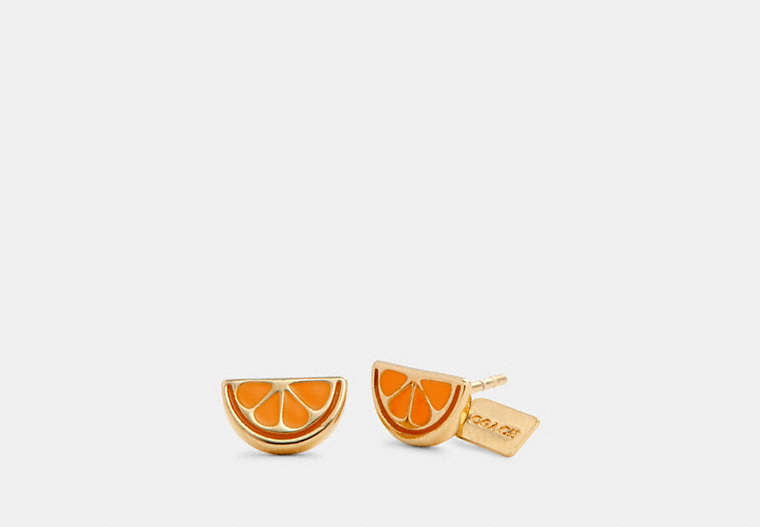 Orange Slice Stud Earrings