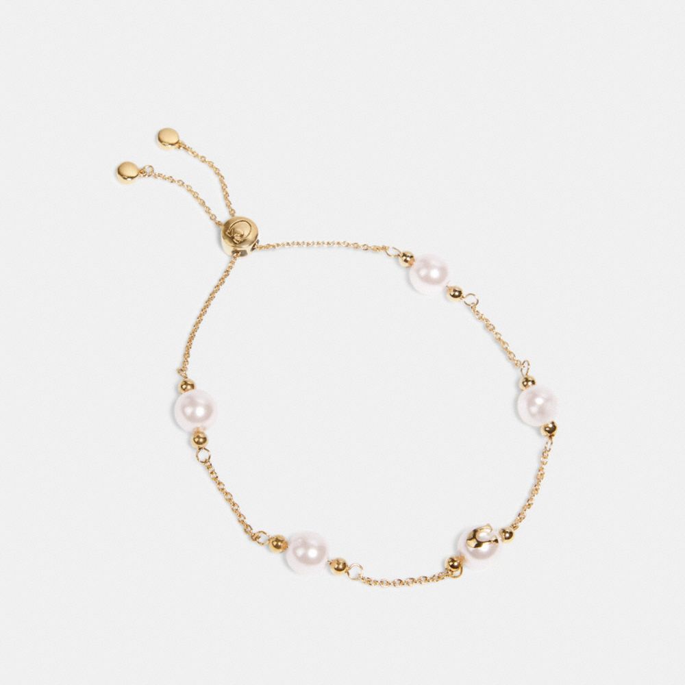 Pearl slider store bracelet