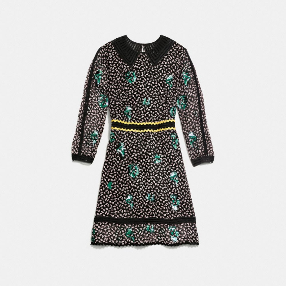Embroidered Graphic Duck Dress
