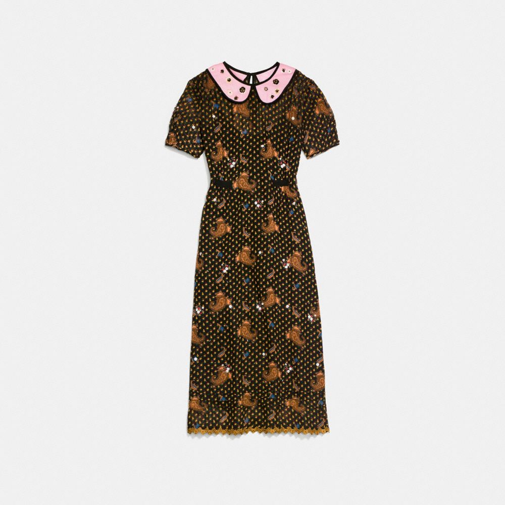 Embroidered Bouquet Dress