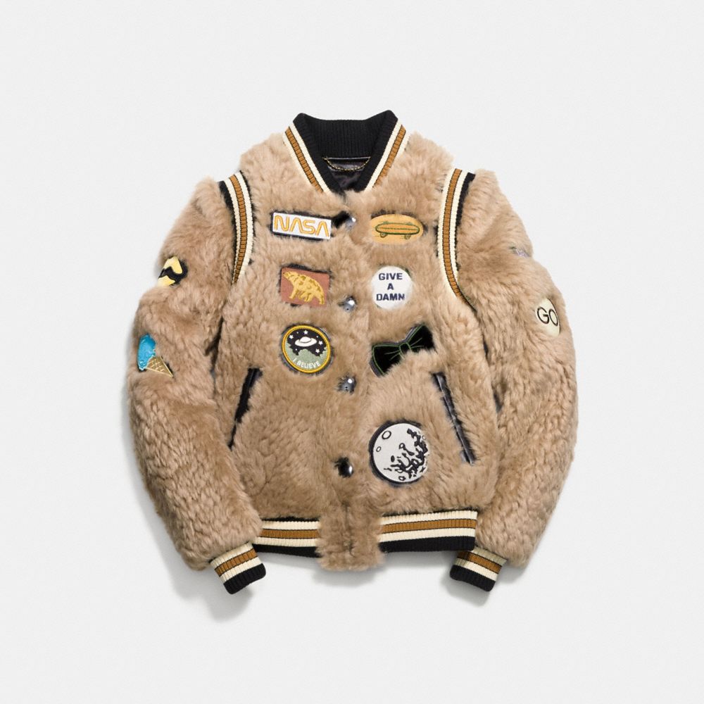 Shearling 2025 varsity jacket