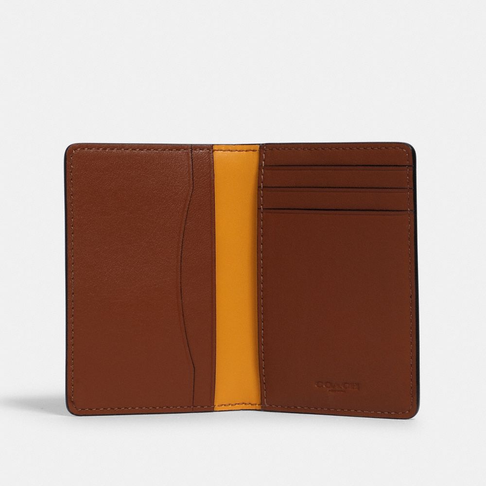 Card Wallet In Colorblock With Coach Patch