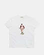 COACH®,EMBELLISHED SUNDAE T-SHIRT,cotton,White,Scale View