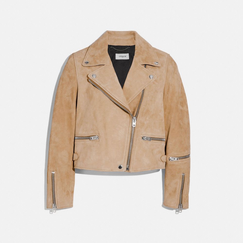 Biker hot sale suede jacket