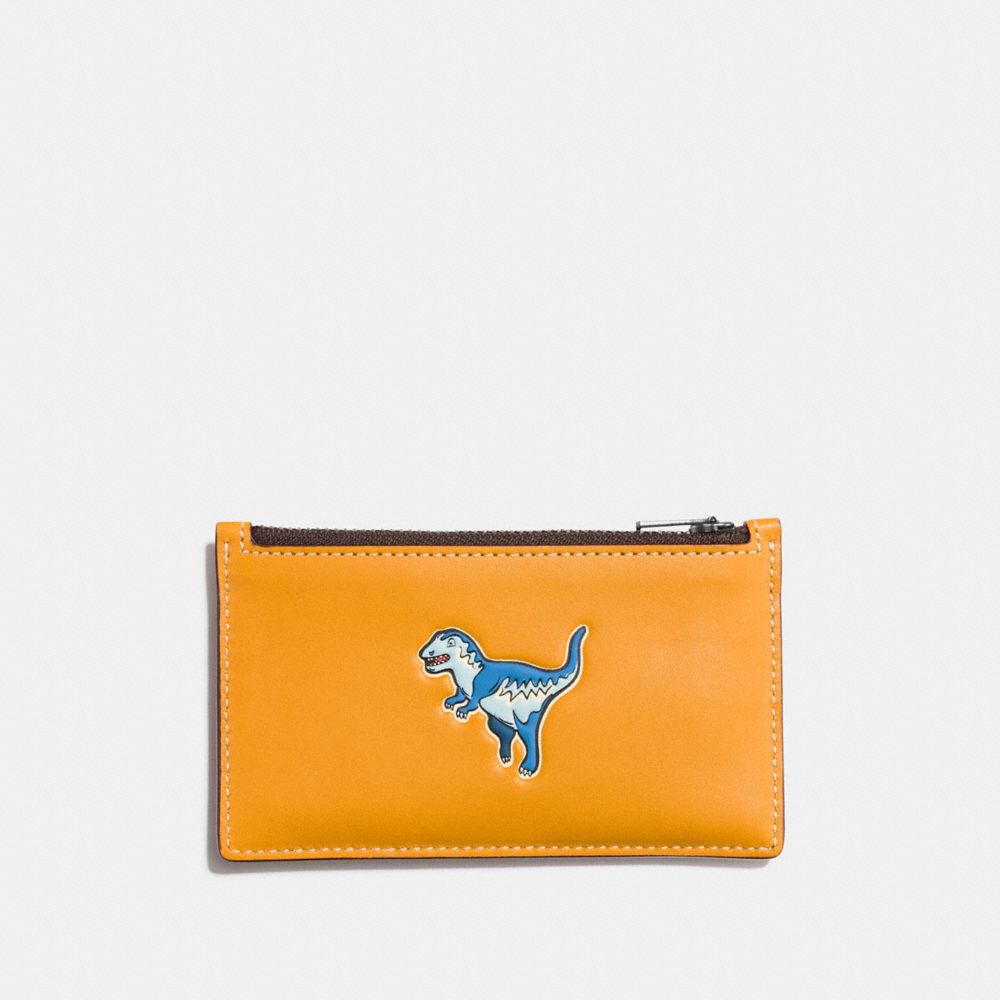 Coach dinosaur 2025 card holder