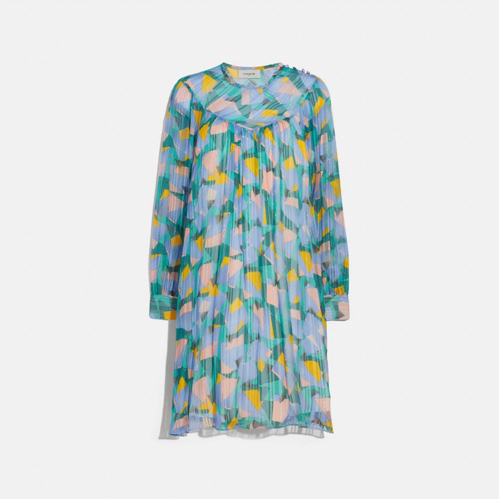 Bold Geo Yoke Mini Dress