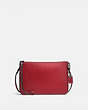 COACH®,SOHO CROSSBODY,Leather,Mini,Black Copper/Washed Red,Front View