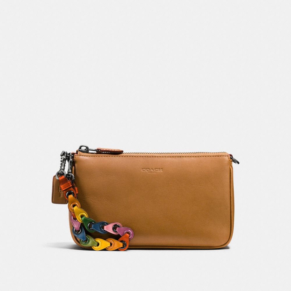 COACH Nolita Wristlet 19 With Coach Link Strap