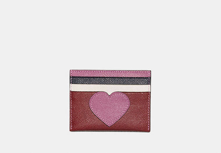 Card Case With Heart Motif
