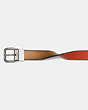 COACH®,HARNESS BUCKLE CUT-TO-SIZE REVERSIBLE BELT, 32MM,Leather,Light Saddle/Vermillion,Angle View