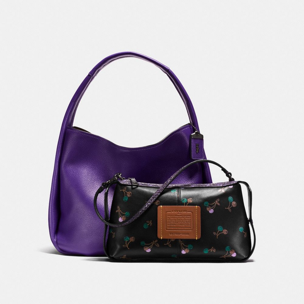 Bandit Hobo With Colorblock Snakeskin Detail