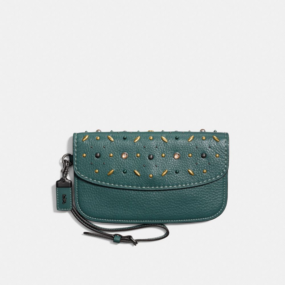 COACH Clutch With Prairie Rivets