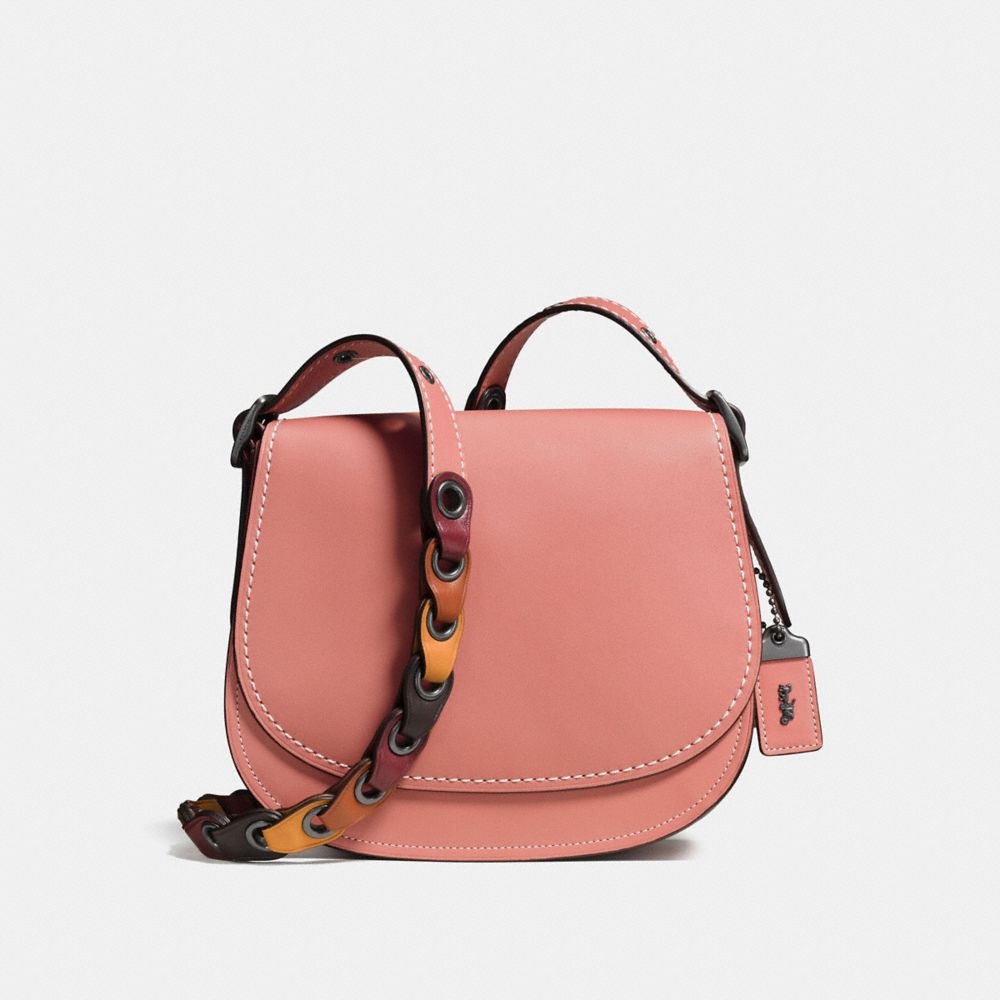 COACH® | Saddle 23 With Colorblock Coach Link Strap