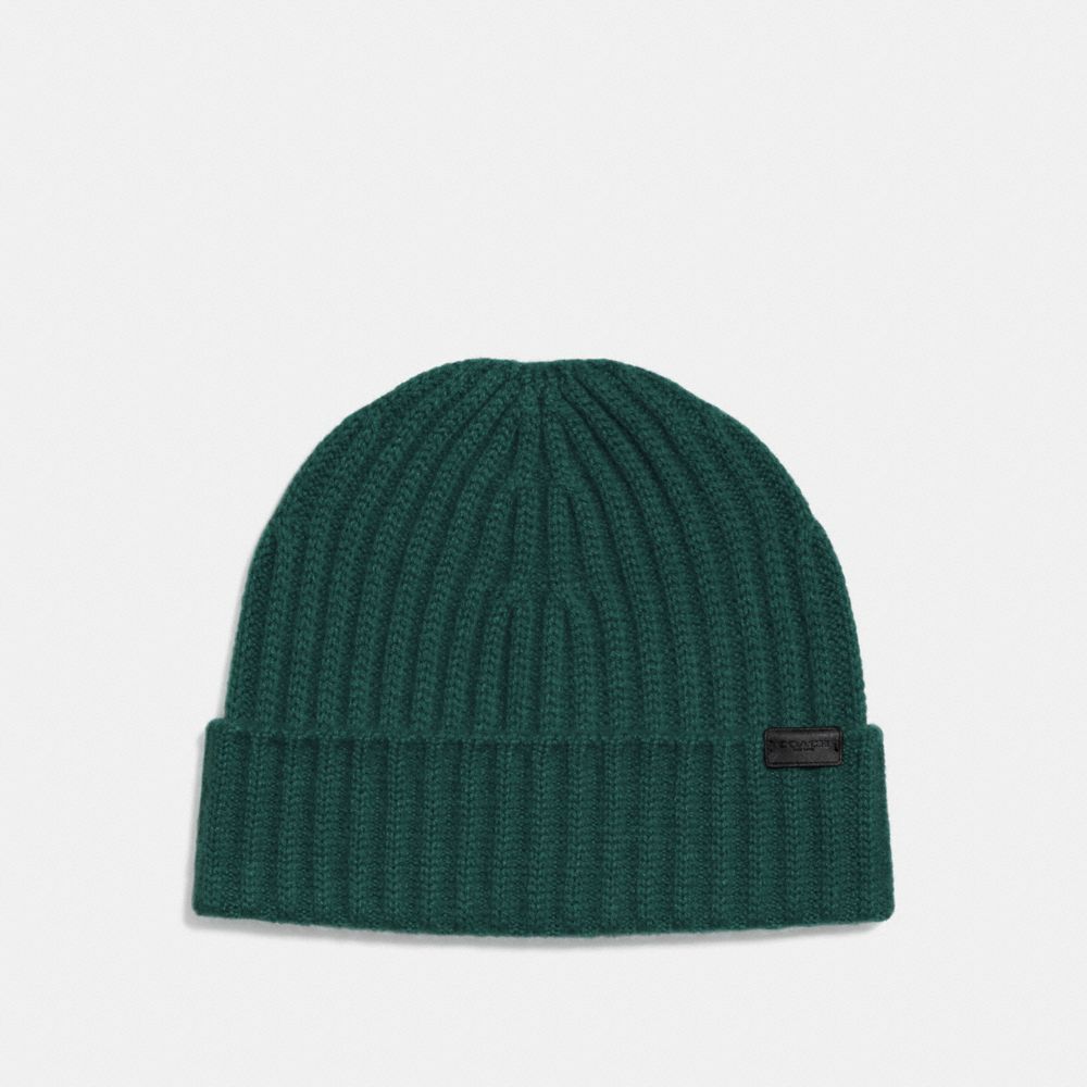 COACH®,Cashmere Beanie,,Front View