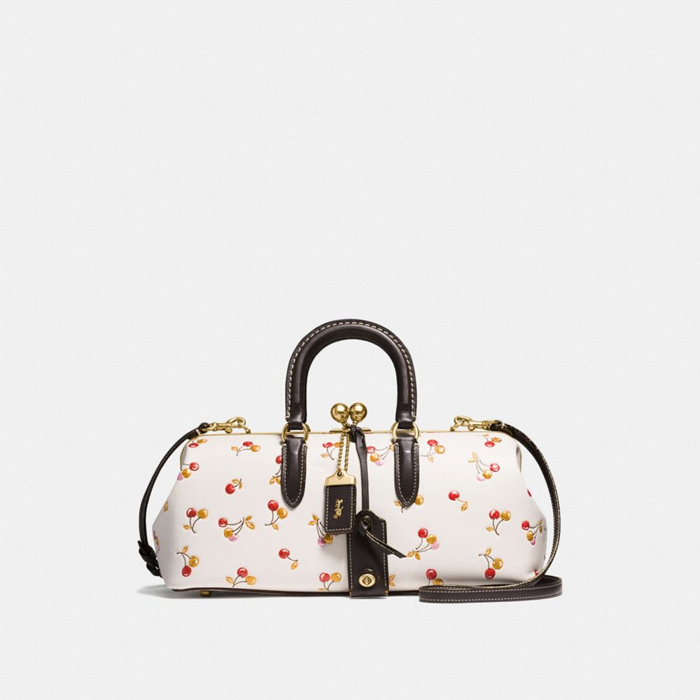 COACH Kisslock Satchel In Colorblock Leather