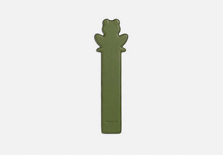 COACH®,FROGGY BOOKMARK,Leather,UTILITY,Front View image number 0