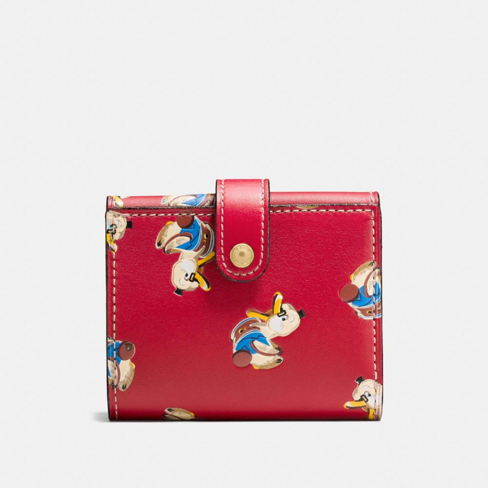 COACH®: Small Trifold Wallet With Duck Print