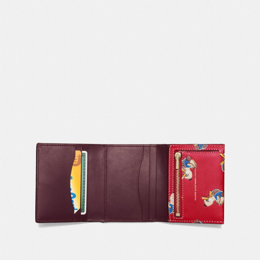 COACH®: Small Trifold Wallet With Duck Print